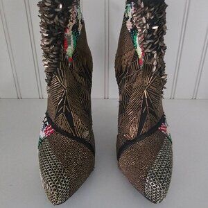 BARBARA BUI Beaded Boots Size 6